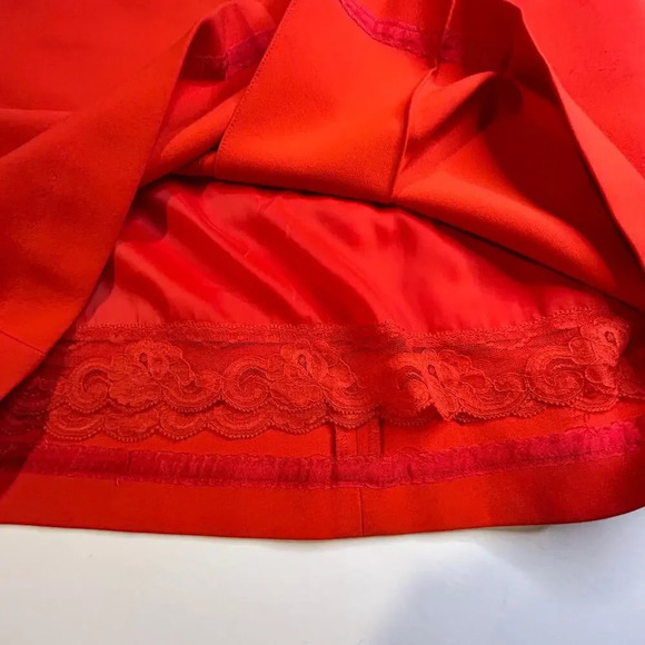 Trina Turk lined pencil skirt orange/red size 6 - Picture 7 of 9